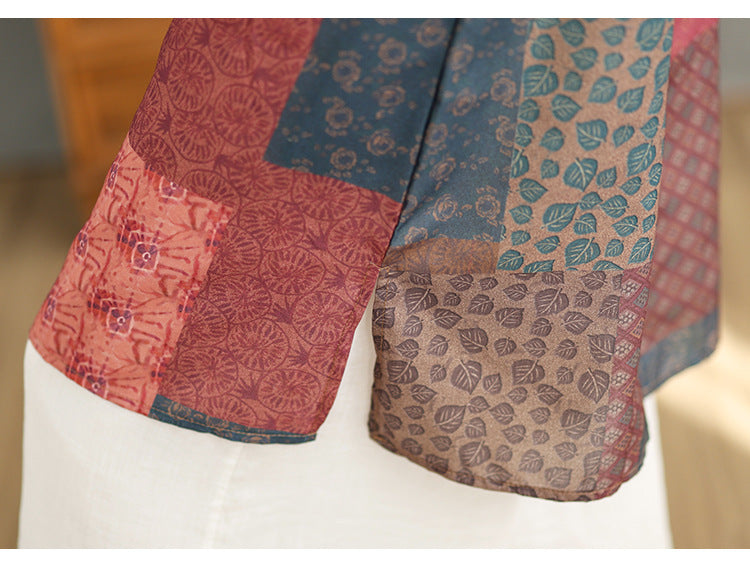 DESENLİ İNCE RETRO TUNİK