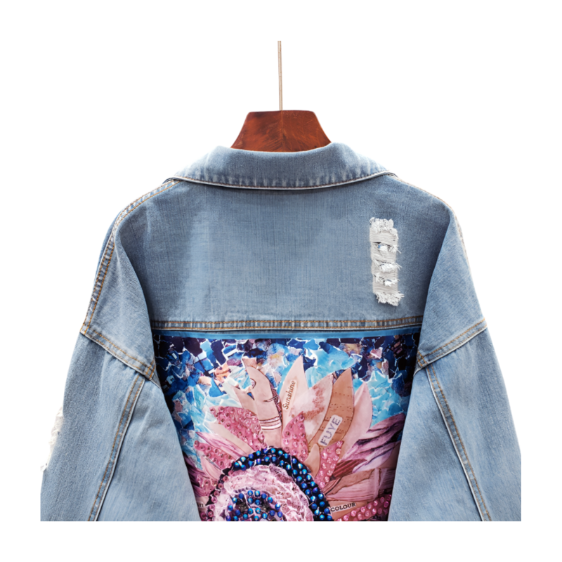 CEKET ÇİÇEK İŞLEMELİ