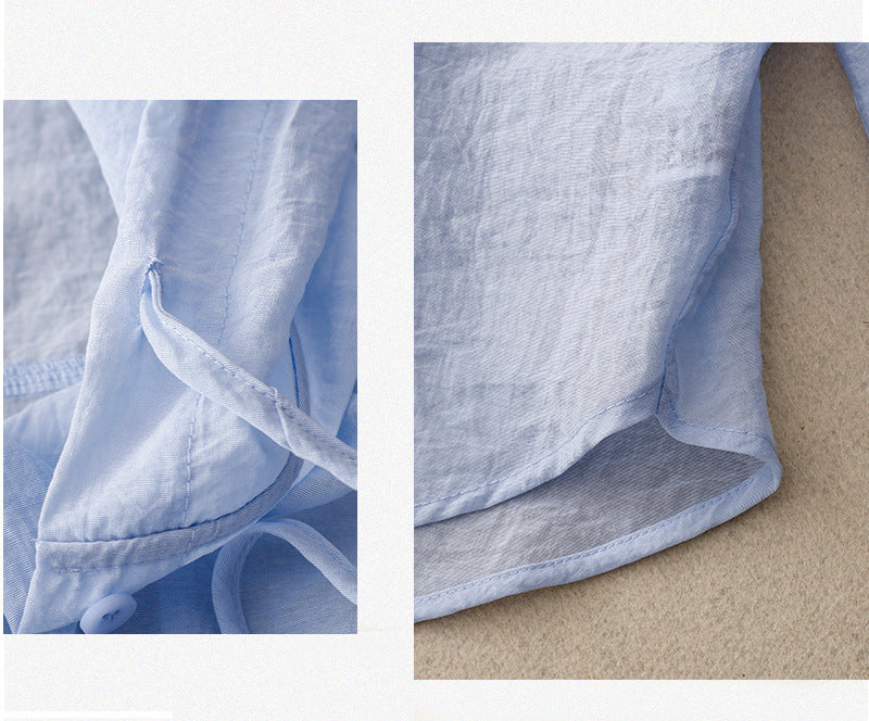 PAMUKLU  DÜĞMELİ YAZLIK İNCE CEKET