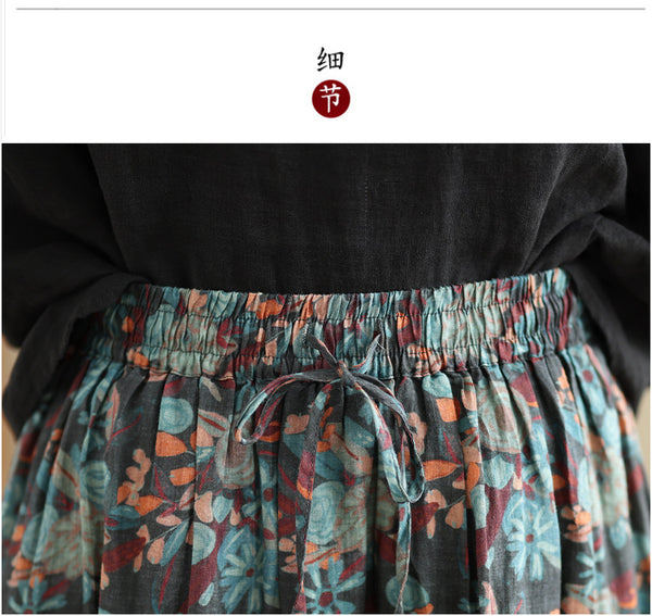 retro bagcıklı bol etek