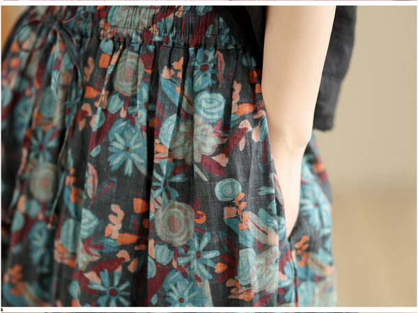 retro bagcıklı bol etek