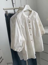 YAZLIK SAF PAMUK DÜĞMELİ GÖMLEK