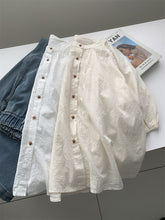 YAZLIK SAF PAMUK DÜĞMELİ GÖMLEK