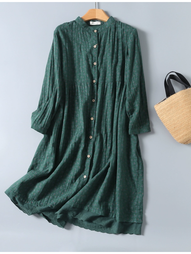 UZUN KOLLU FİSTOLU PAMUK TUNİK