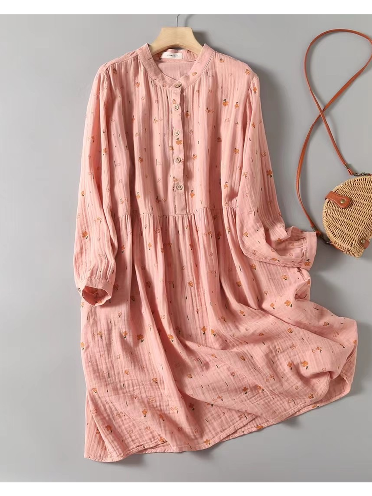 UZUN KOLLU FİSTOLU PAMUK TUNİK