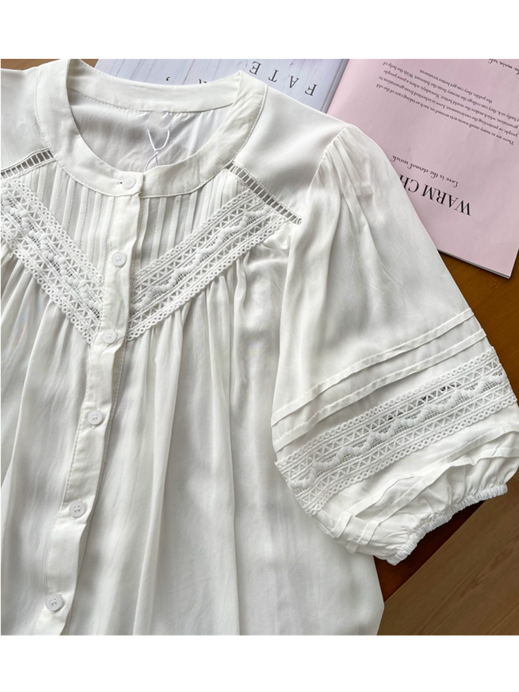 KISA KOLLU YAZLIK PAMUK GÖMLEK