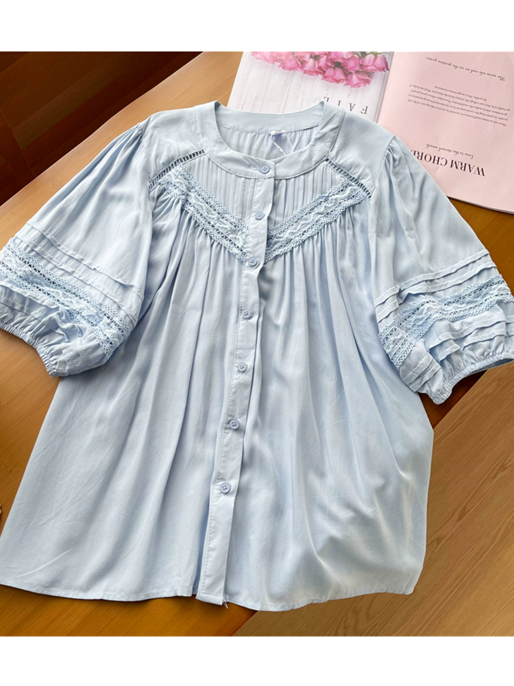 KISA KOLLU YAZLIK PAMUK GÖMLEK