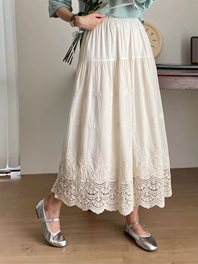 DANTEL DETAYLI FİSTOLU ETEK