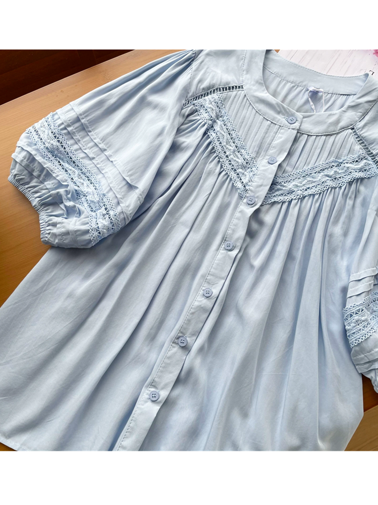 KISA KOLLU YAZLIK PAMUK GÖMLEK